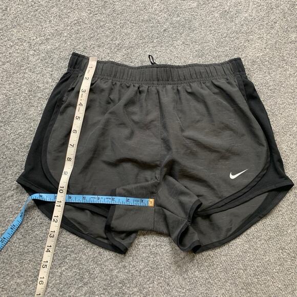 Nike Shorts Womens S Small Gray Black Dry Heather Tempo Running Brief Lined - Picture 8 of 14